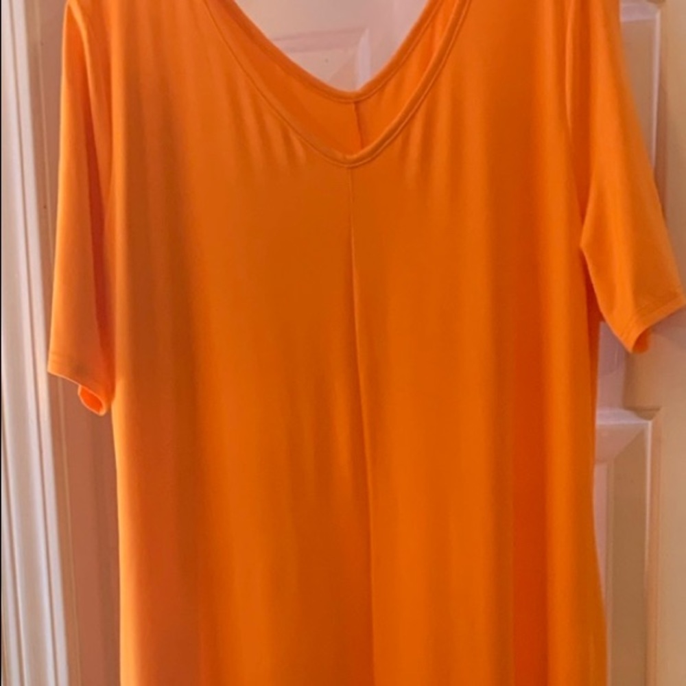 Tangerine Maxi Dress w pockets